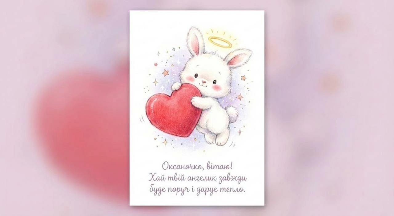 Привітання з днем ангела для Оксани