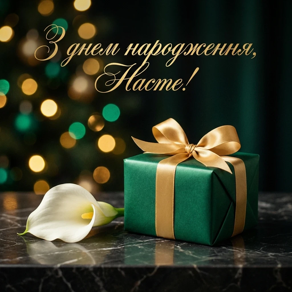 з днем народження Настя
