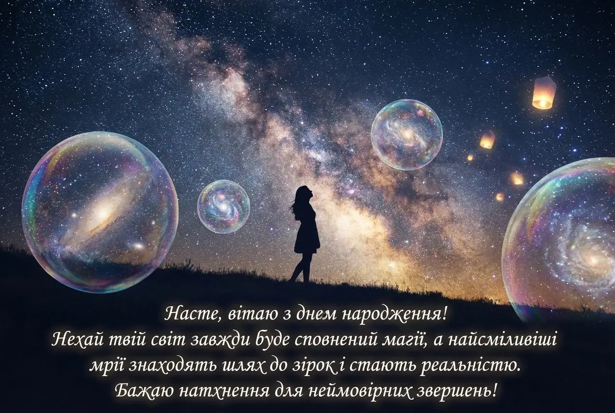 з днем народження Настя
