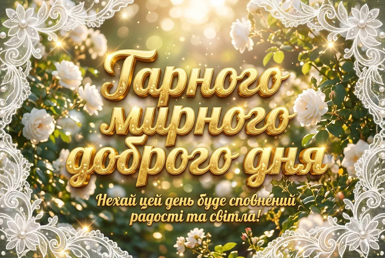 Гарного мирного доброго дня: найкращі листівки та душевні побажання для близьких