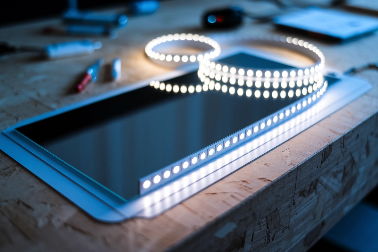 Дзеркало з LED-підсвіткою своїми руками: від ідеї до монтажу