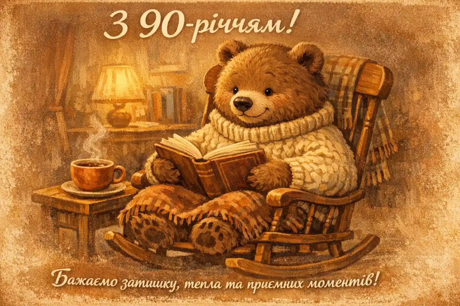 Привітання з ювілеєм на 90 років