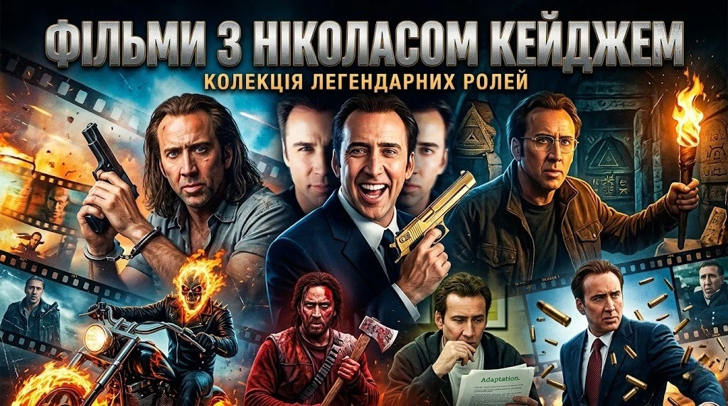 Фільми з Ніколас Кейдж: від екшену до драми