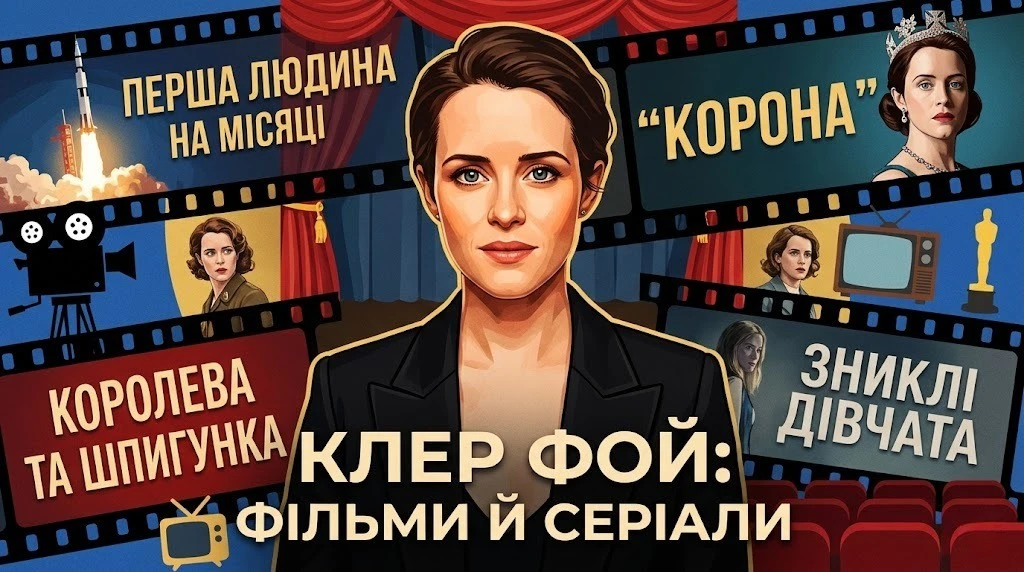 Що дивитись з Клер Фой: фільми та серіали