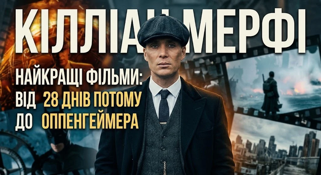 Кілліан Мерфі фільми: від дебюту до Оппенгеймера