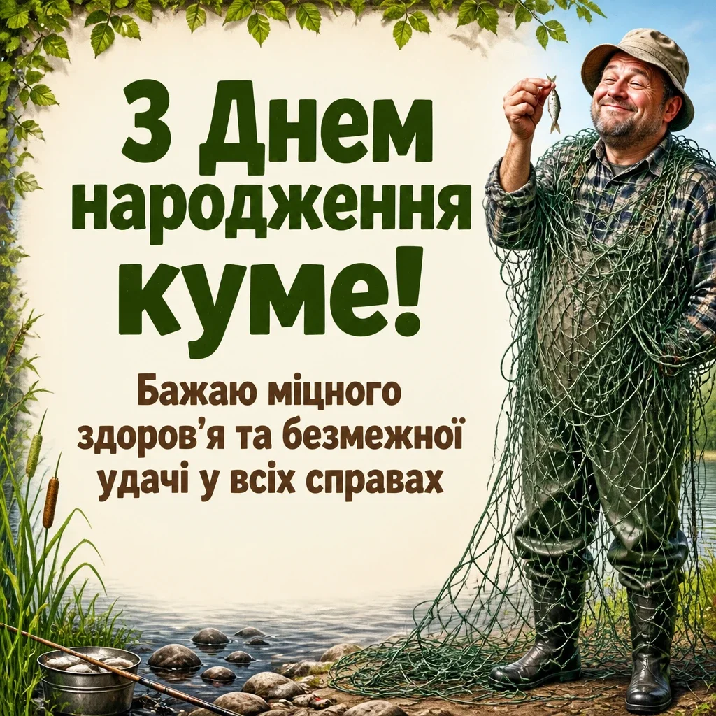 привітання кума з днем народження
