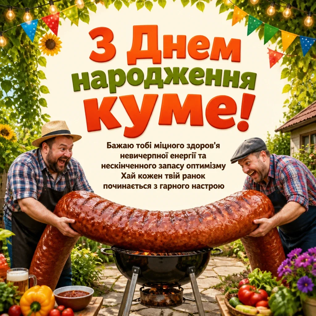 привітання кума з днем народження