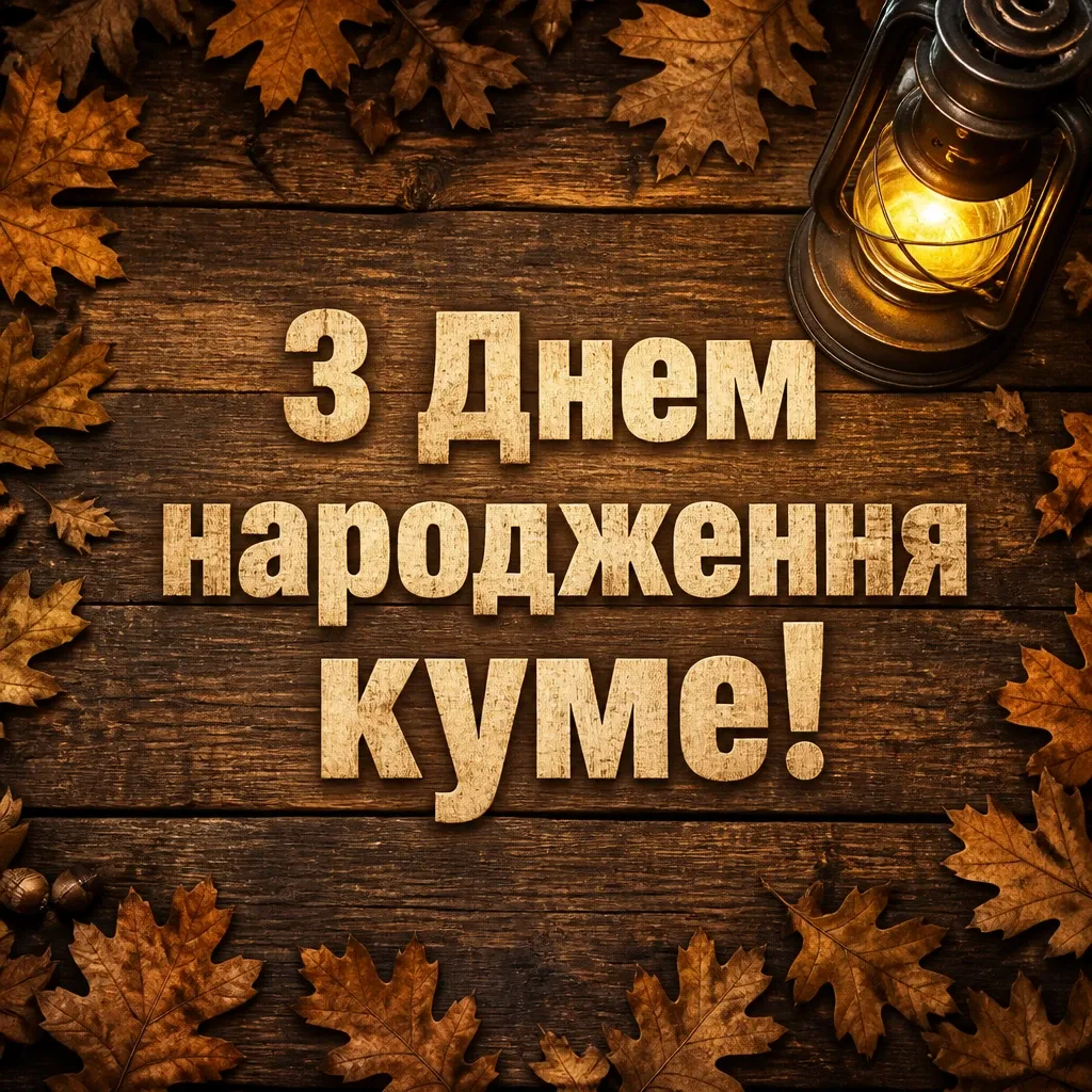 привітання кума з днем народження