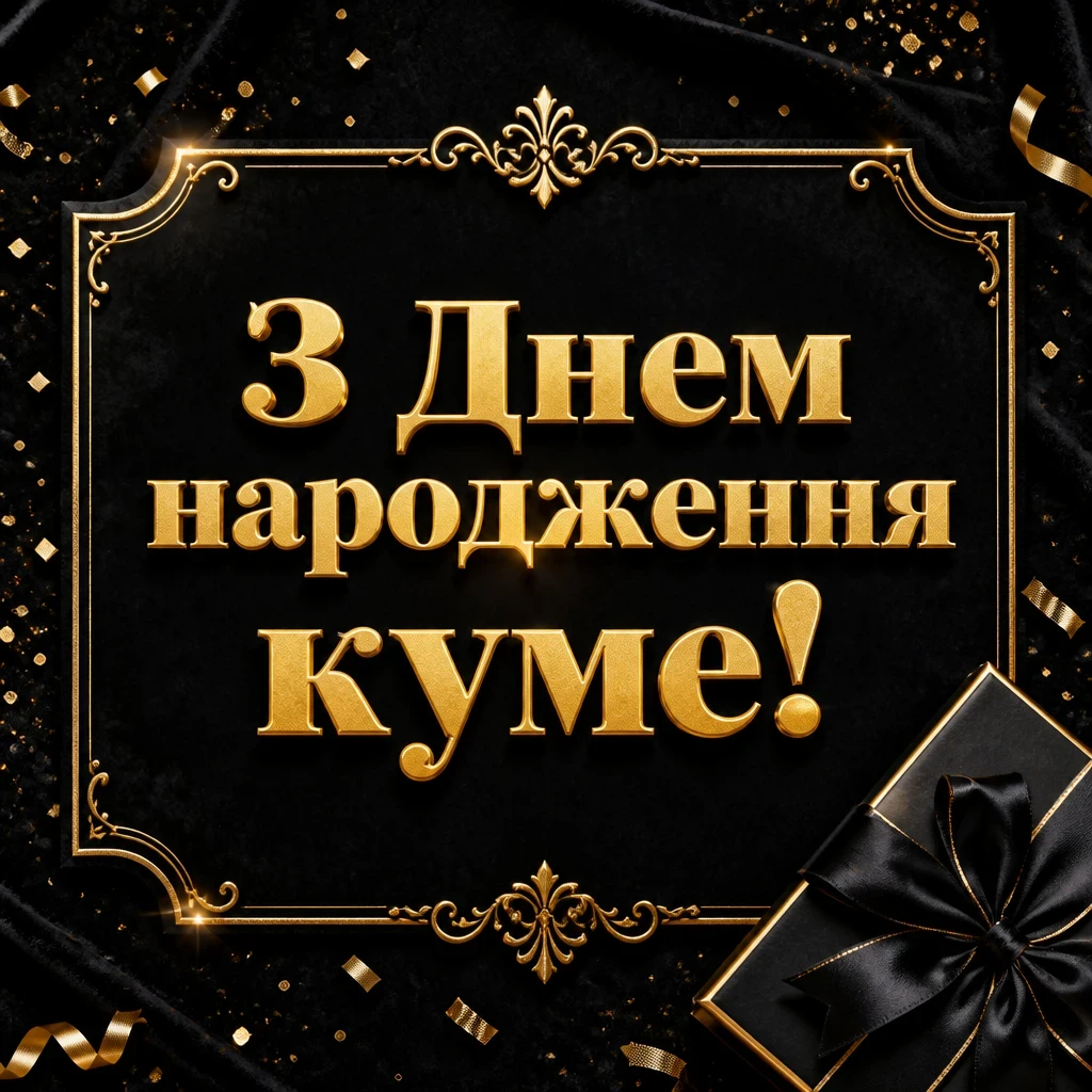 привітання кума з днем народження