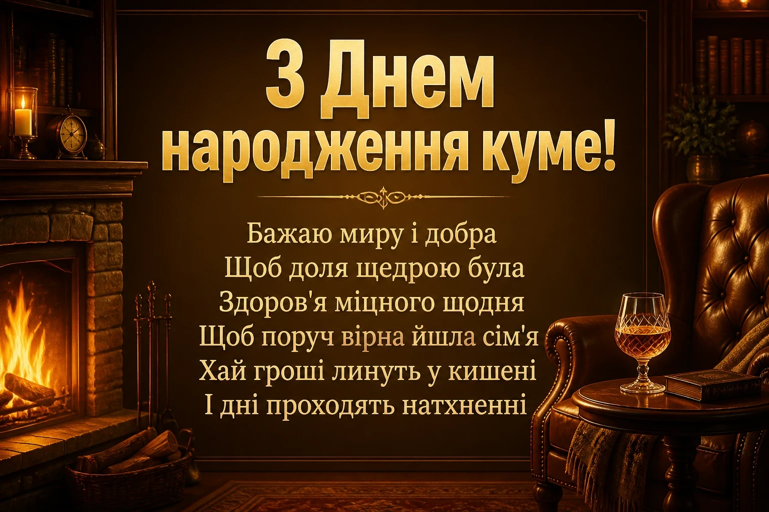 привітання кума з днем народження