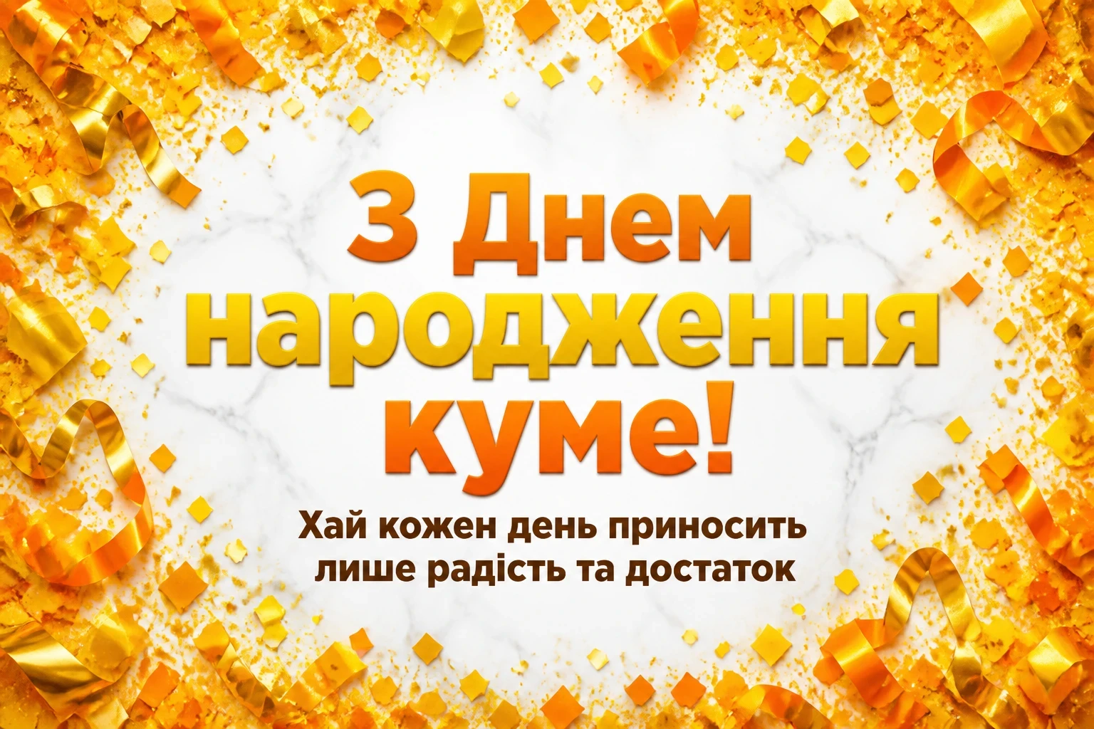 привітання кума з днем народження