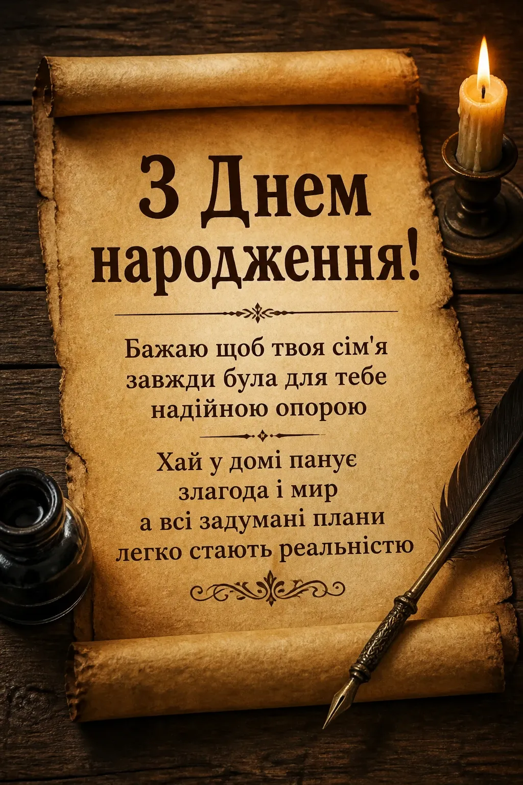 привітання кума з днем народження