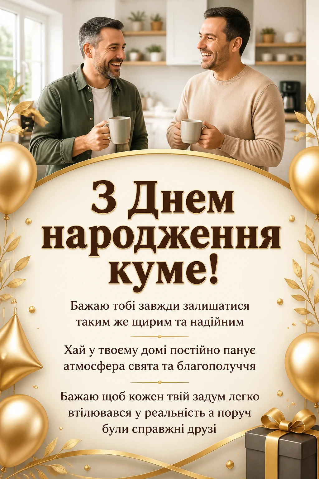 привітання кума з днем народження