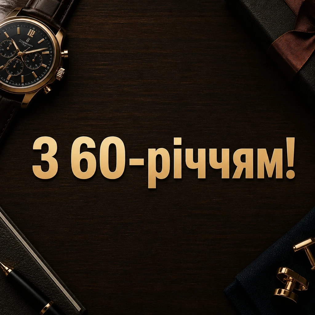 привітання з 60-річчям чоловікові