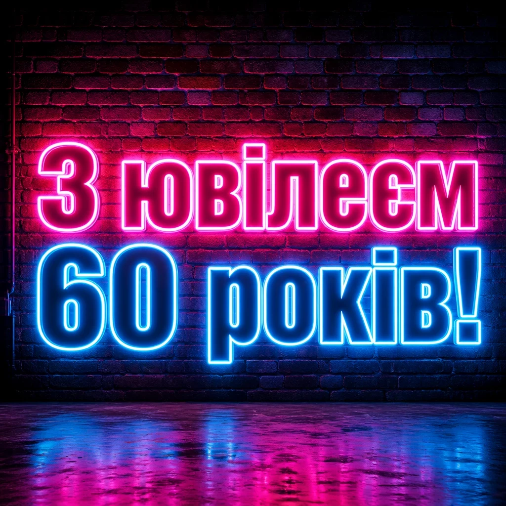 привітання з 60-річчям чоловікові