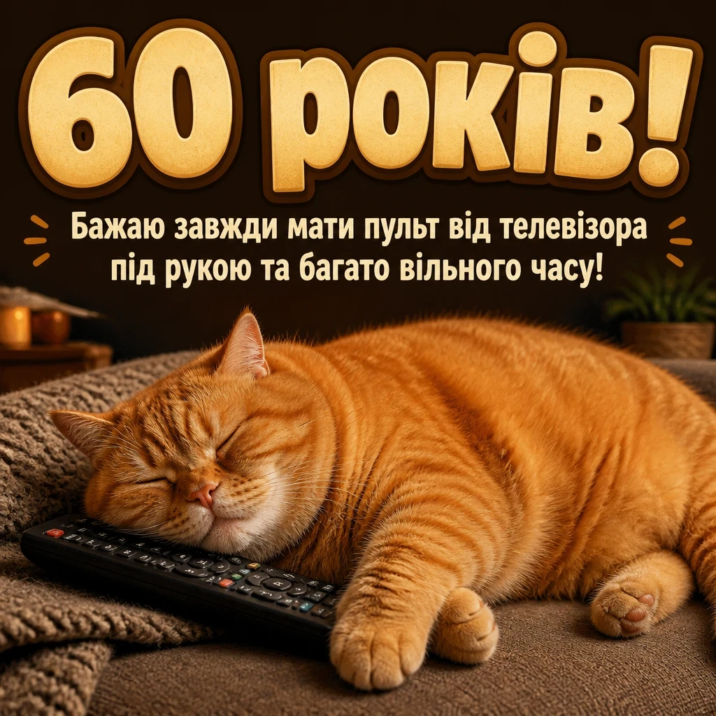 привітання з 60-річчям чоловікові