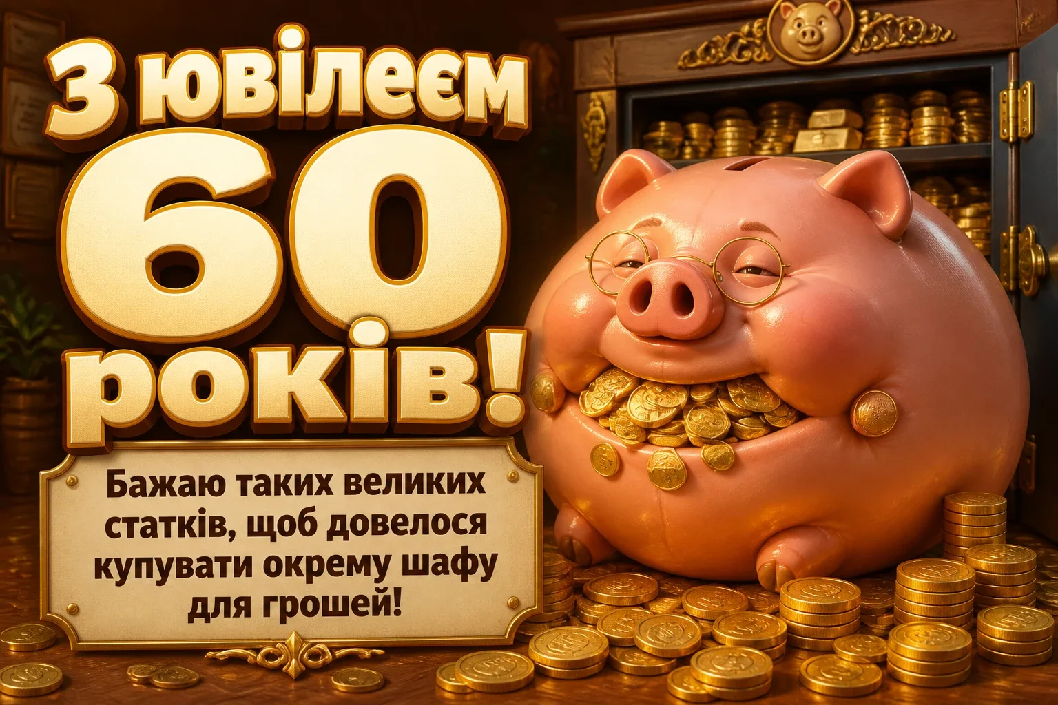 привітання з 60-річчям чоловікові