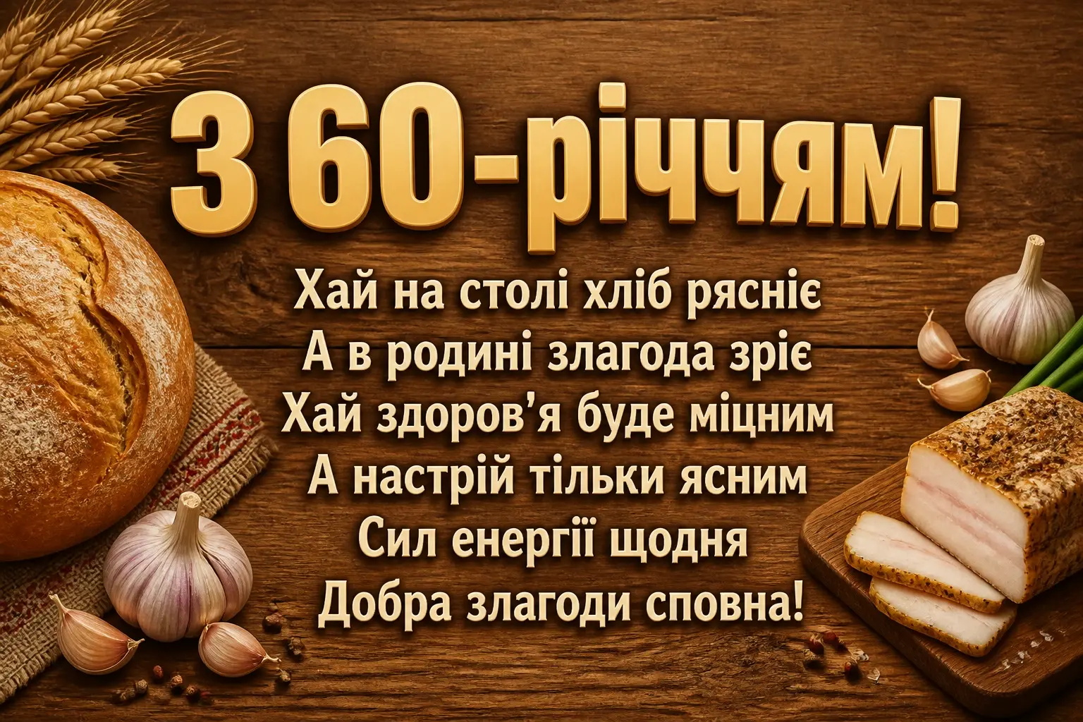 привітання з 60-річчям чоловікові