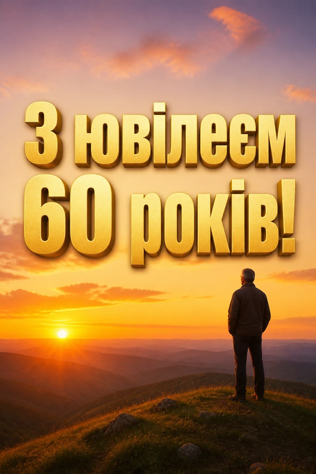 привітання з 60-річчям чоловікові