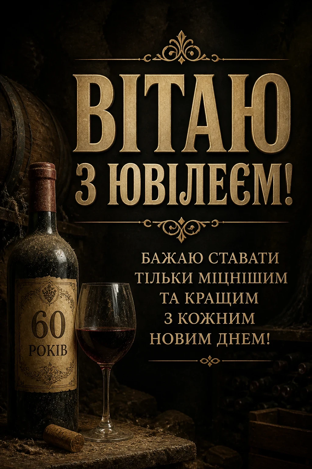 привітання з 60-річчям чоловікові