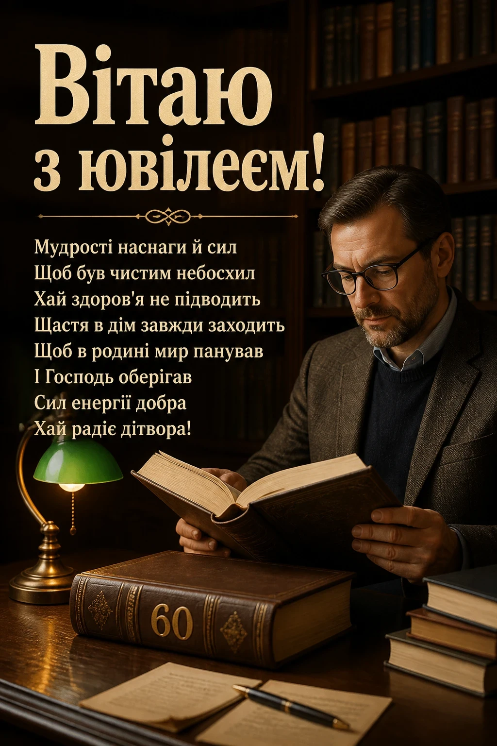 привітання з 60-річчям чоловікові