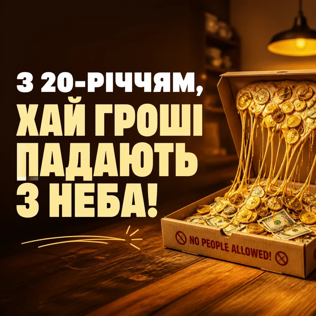 привітання з 20-річчям хлопцеві