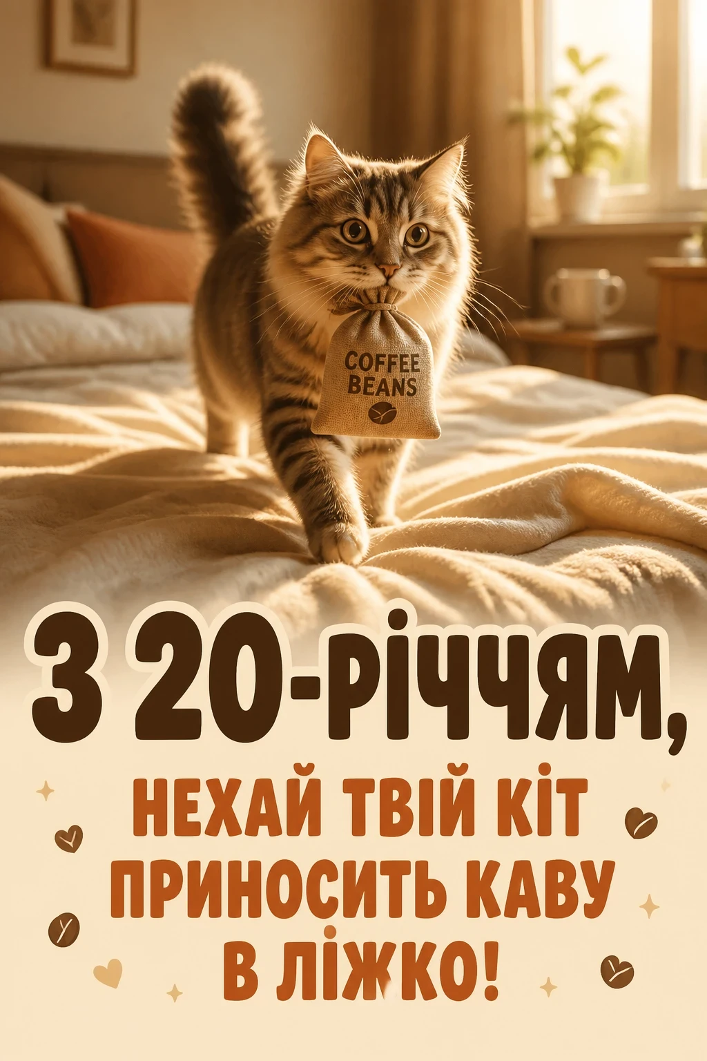 привітання з 20-річчям хлопцеві