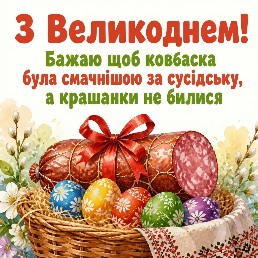 привітання з великоднем своїми словами
