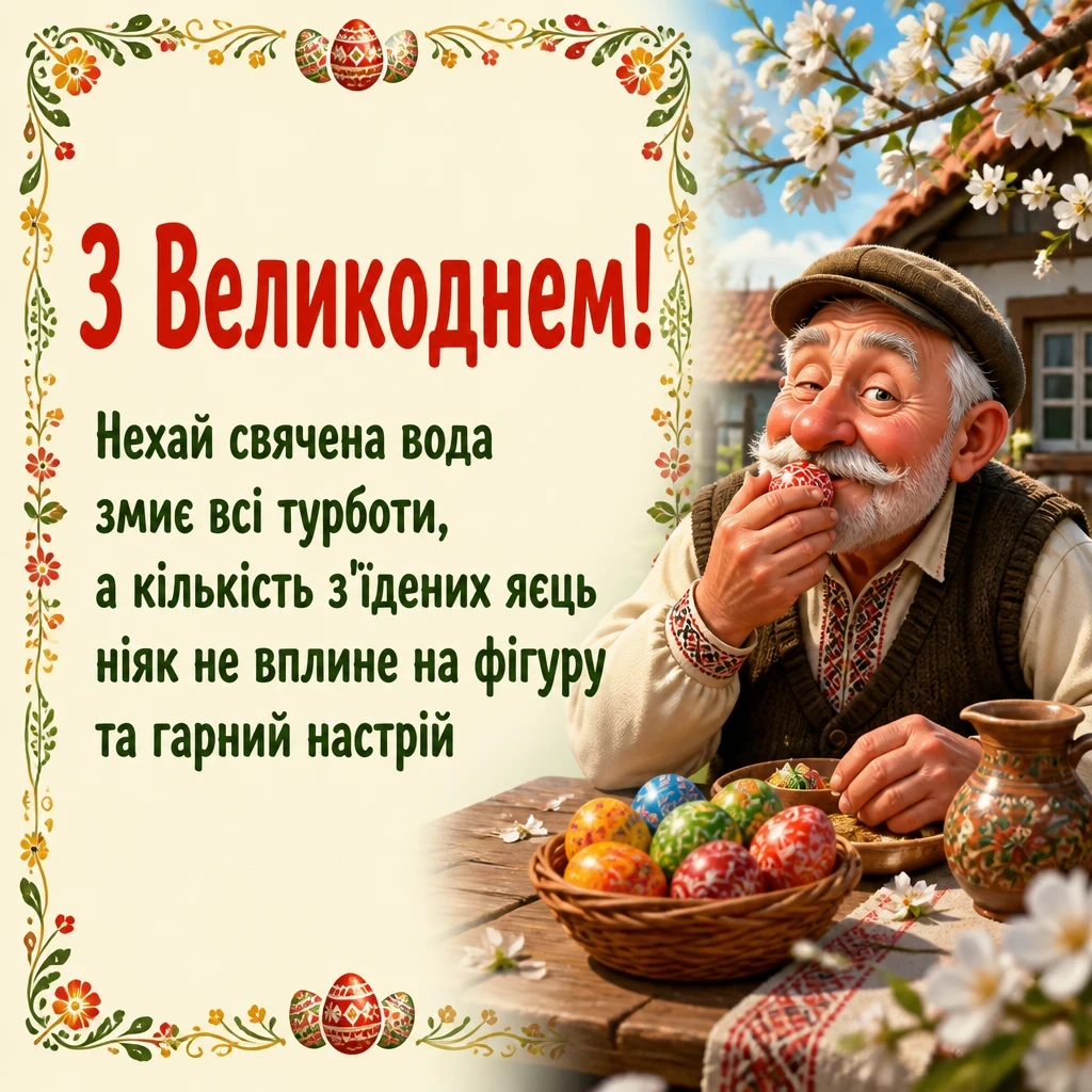 привітання з великоднем своїми словами