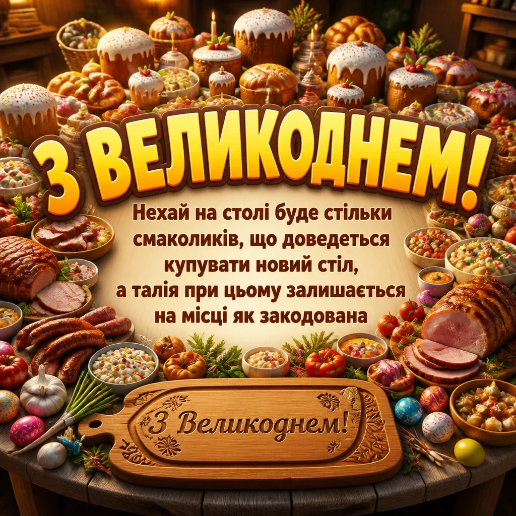 привітання з великоднем своїми словами