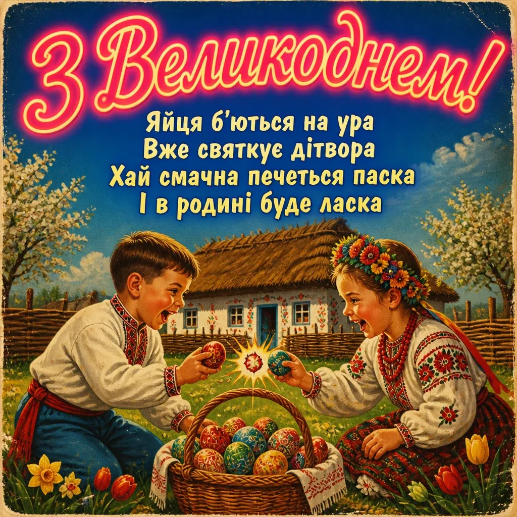 привітання з великоднем своїми словами