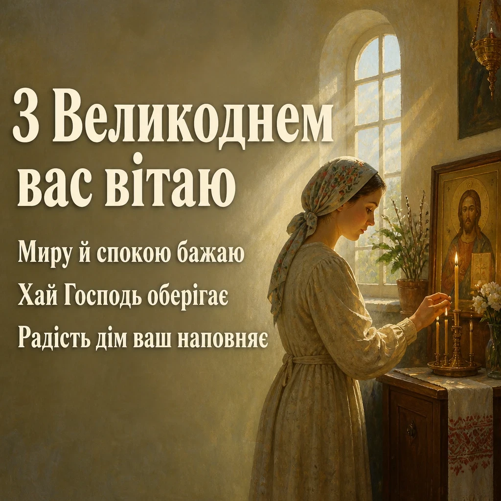 привітання з великоднем своїми словами