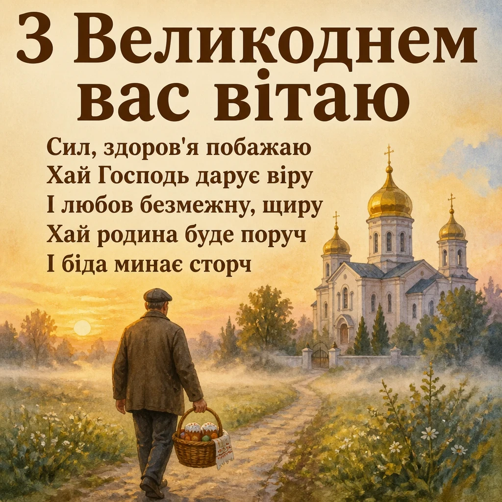 привітання з великоднем своїми словами