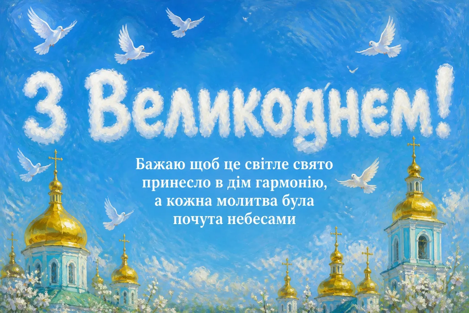 привітання з великоднем своїми словами