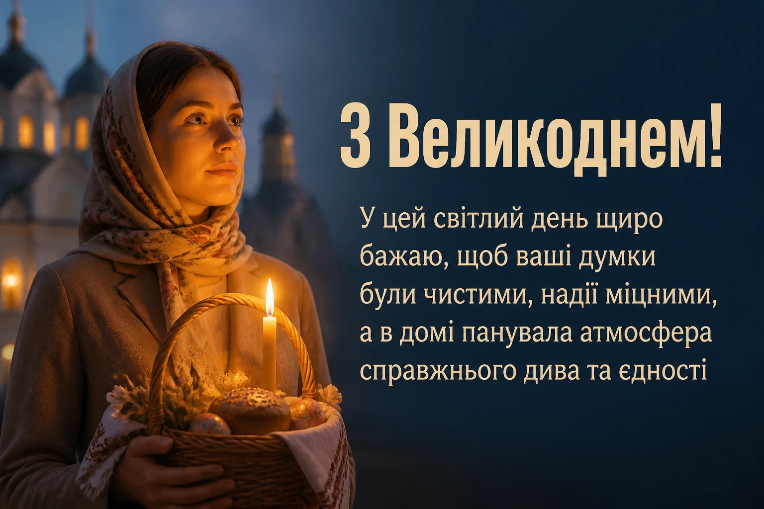 привітання з великоднем своїми словами