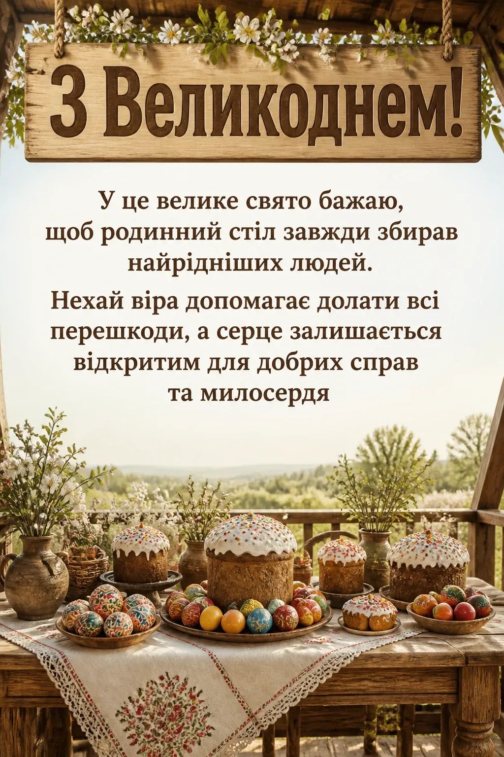привітання з великоднем своїми словами