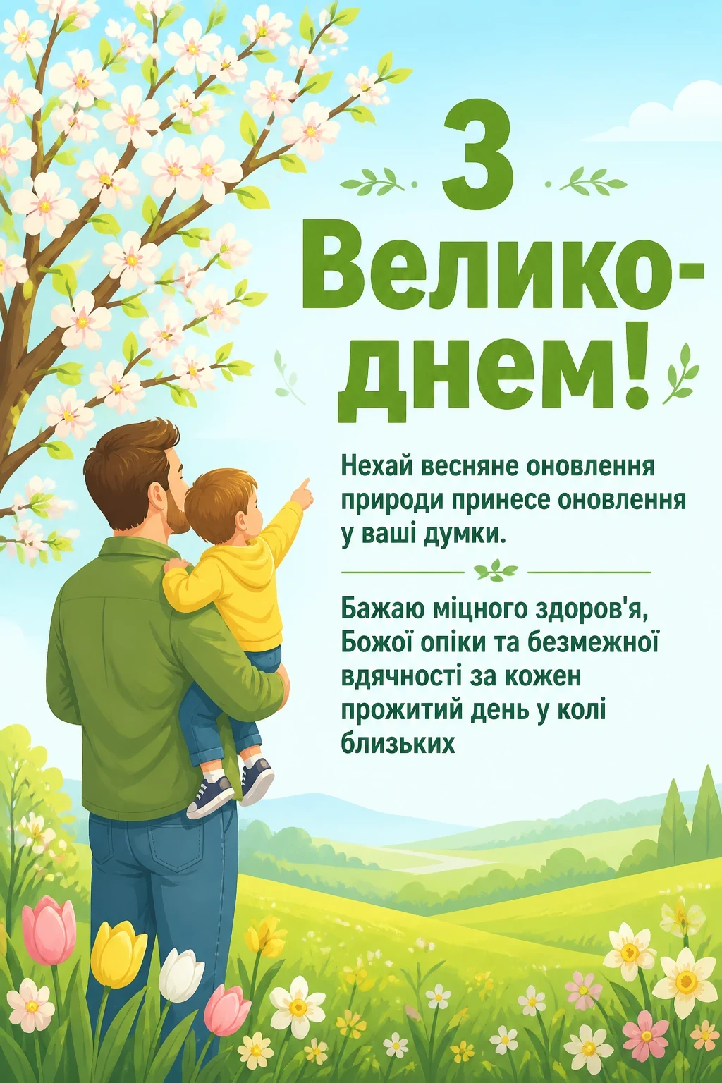 привітання з великоднем своїми словами