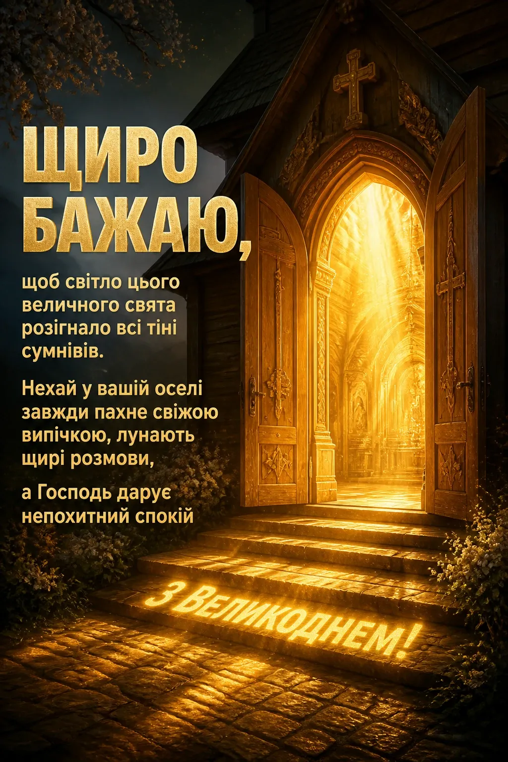 привітання з великоднем своїми словами