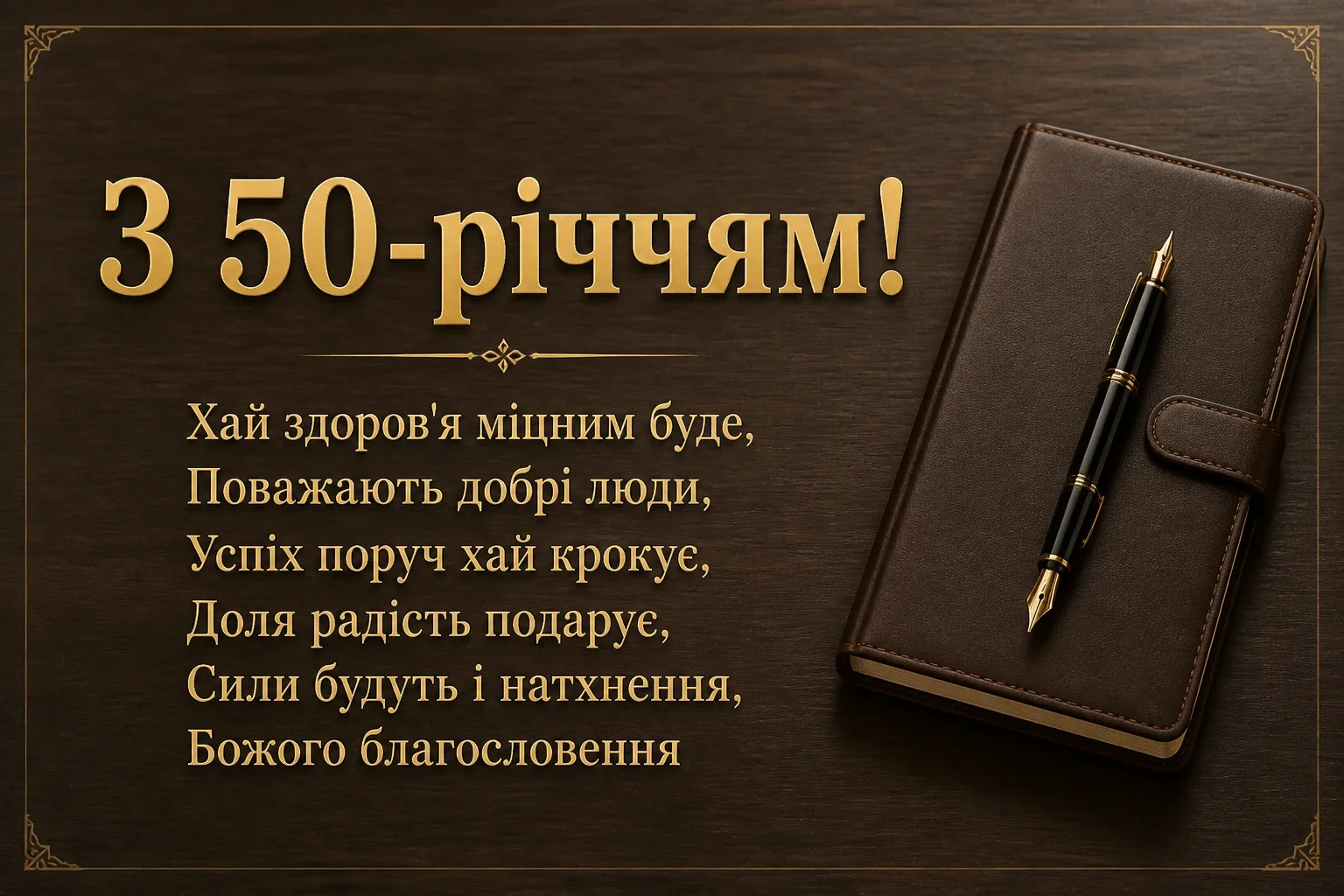 привітання з 50-річчям мужчині своїми словами