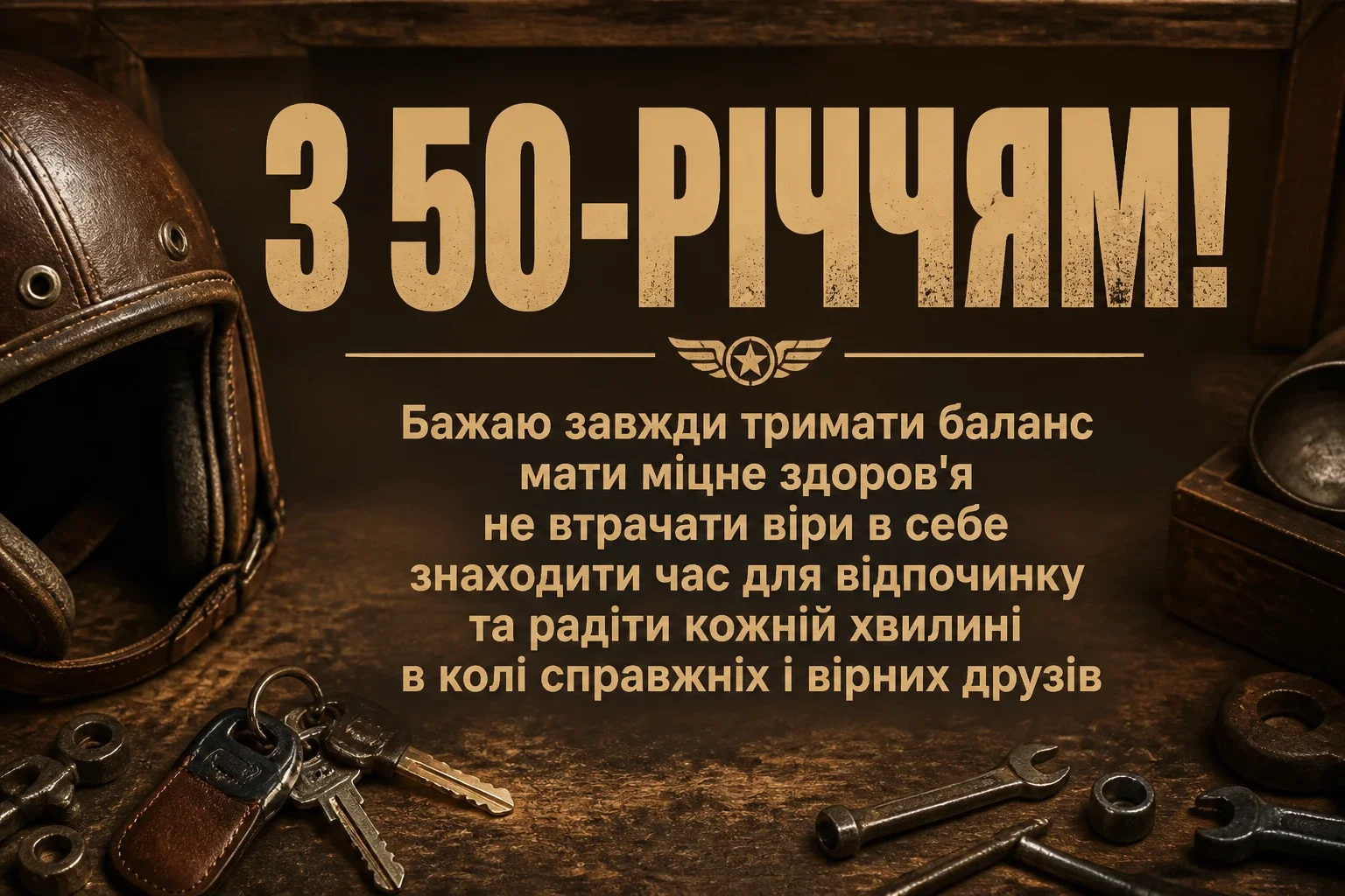 привітання з 50-річчям мужчині своїми словами