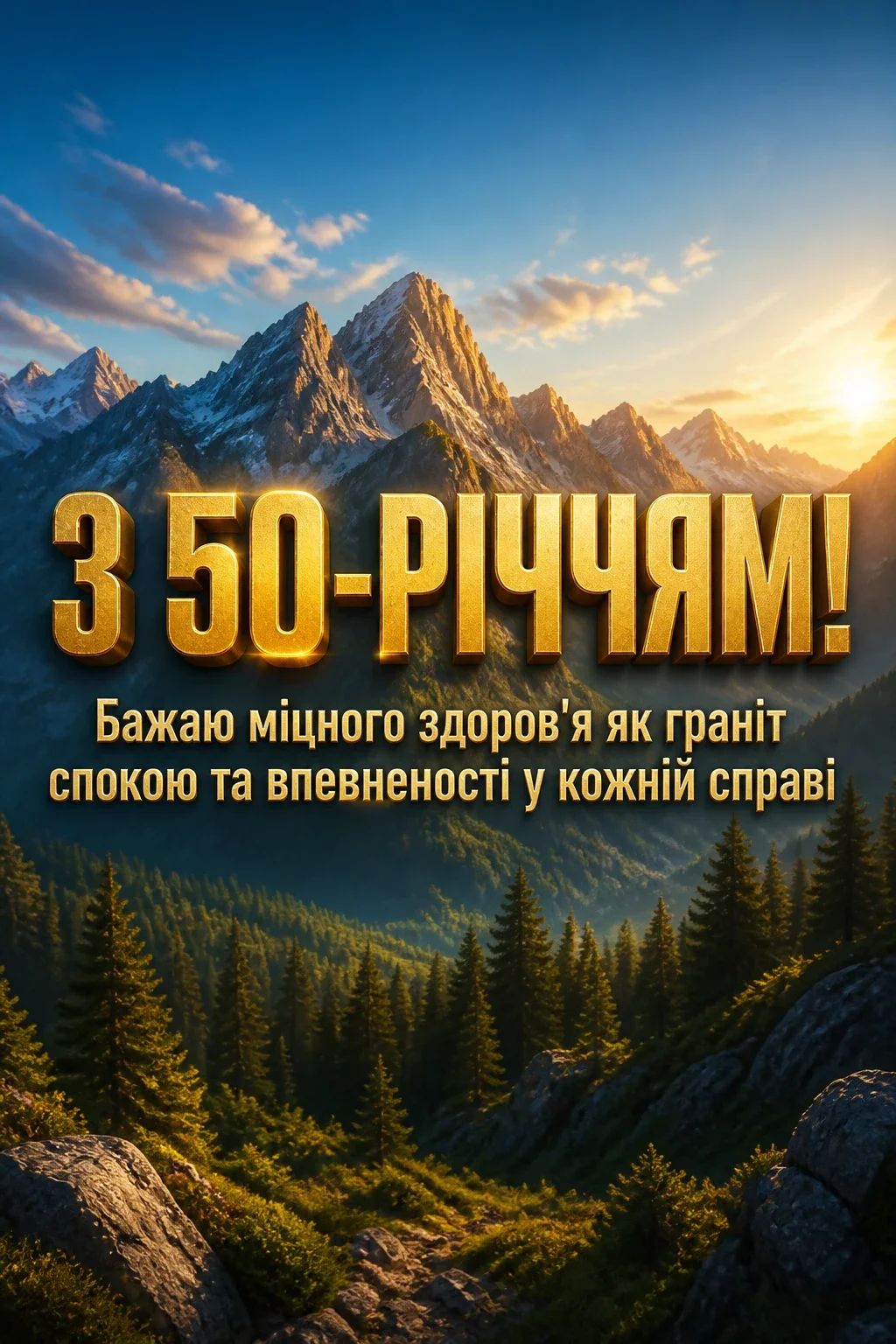 привітання з 50-річчям мужчині своїми словами