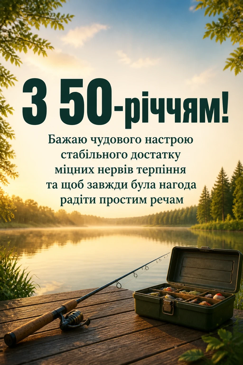 привітання з 50-річчям мужчині своїми словами