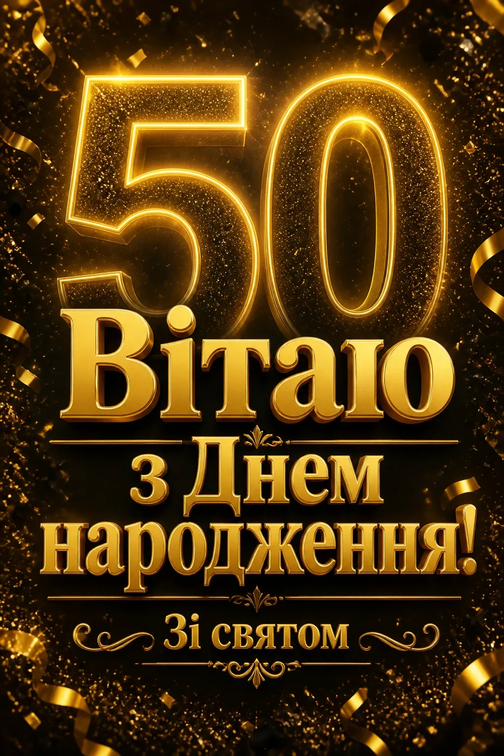 привітання з 50-річчям мужчині своїми словами