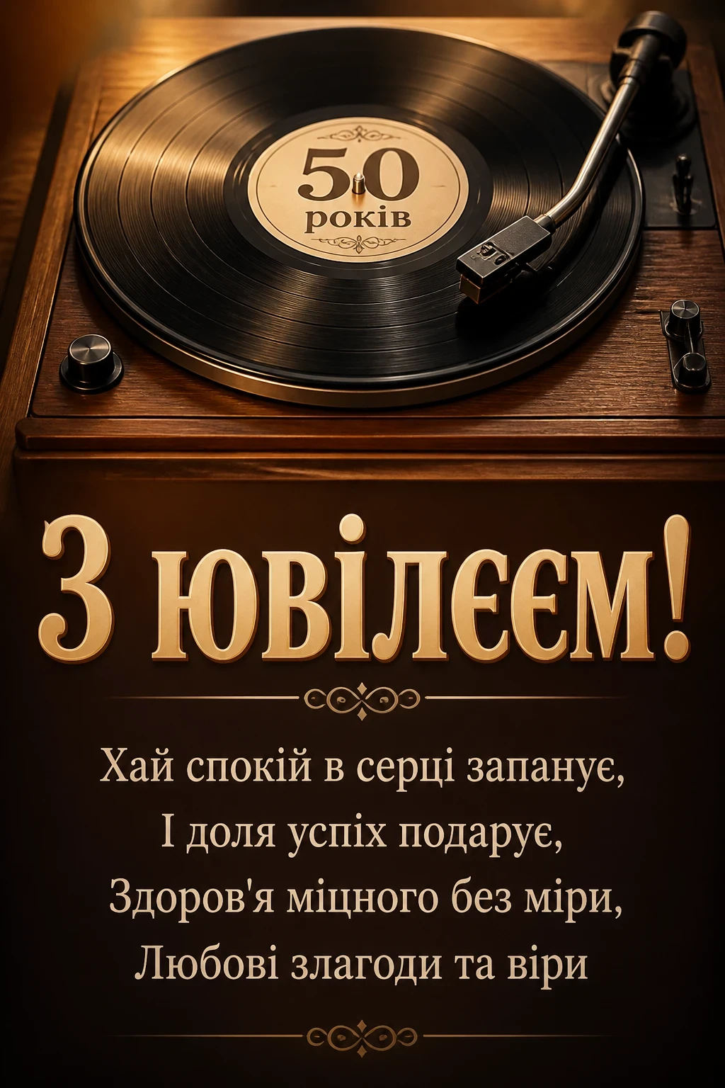 привітання з 50-річчям мужчині своїми словами