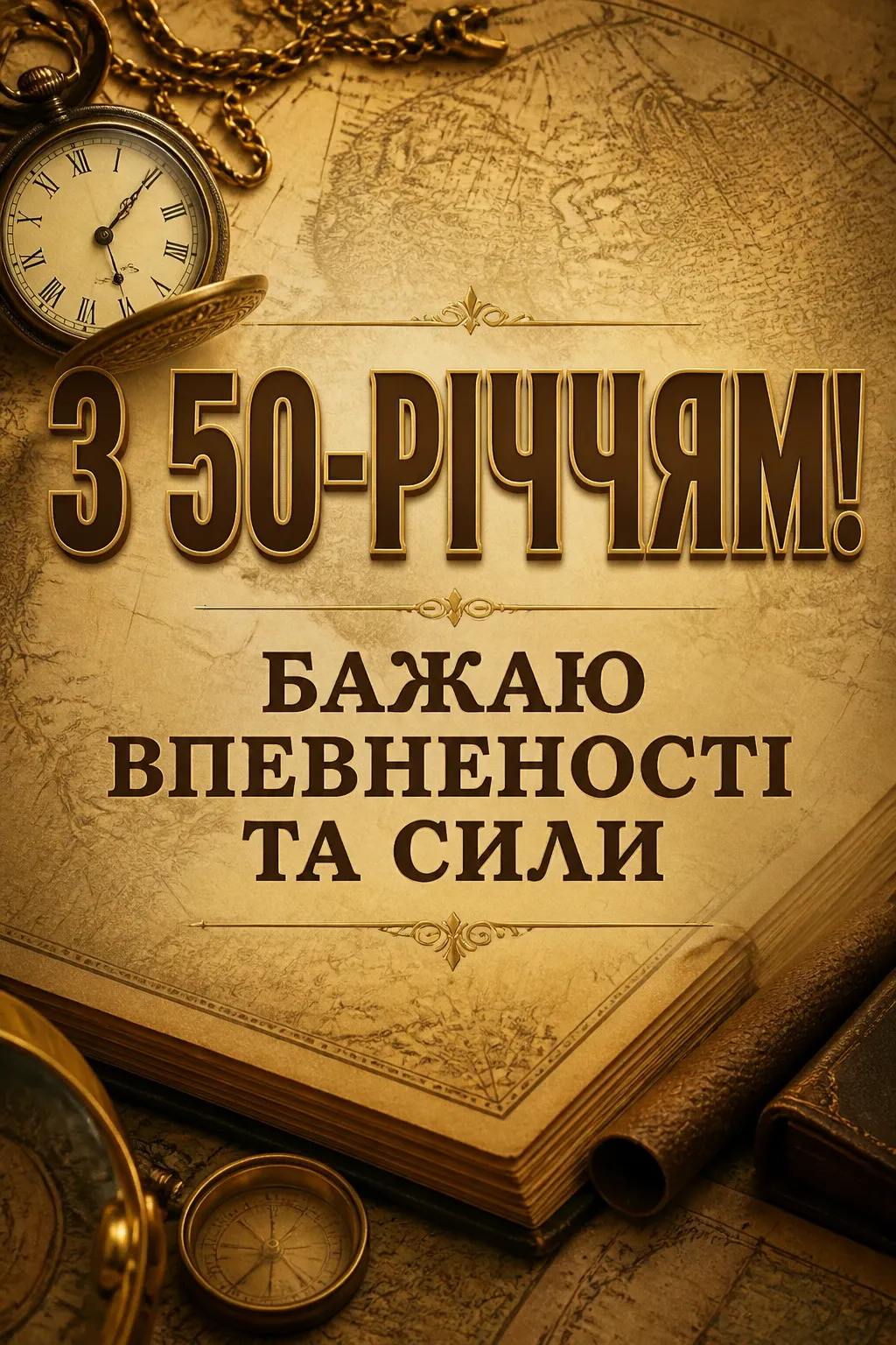 привітання з 50-річчям мужчині своїми словами