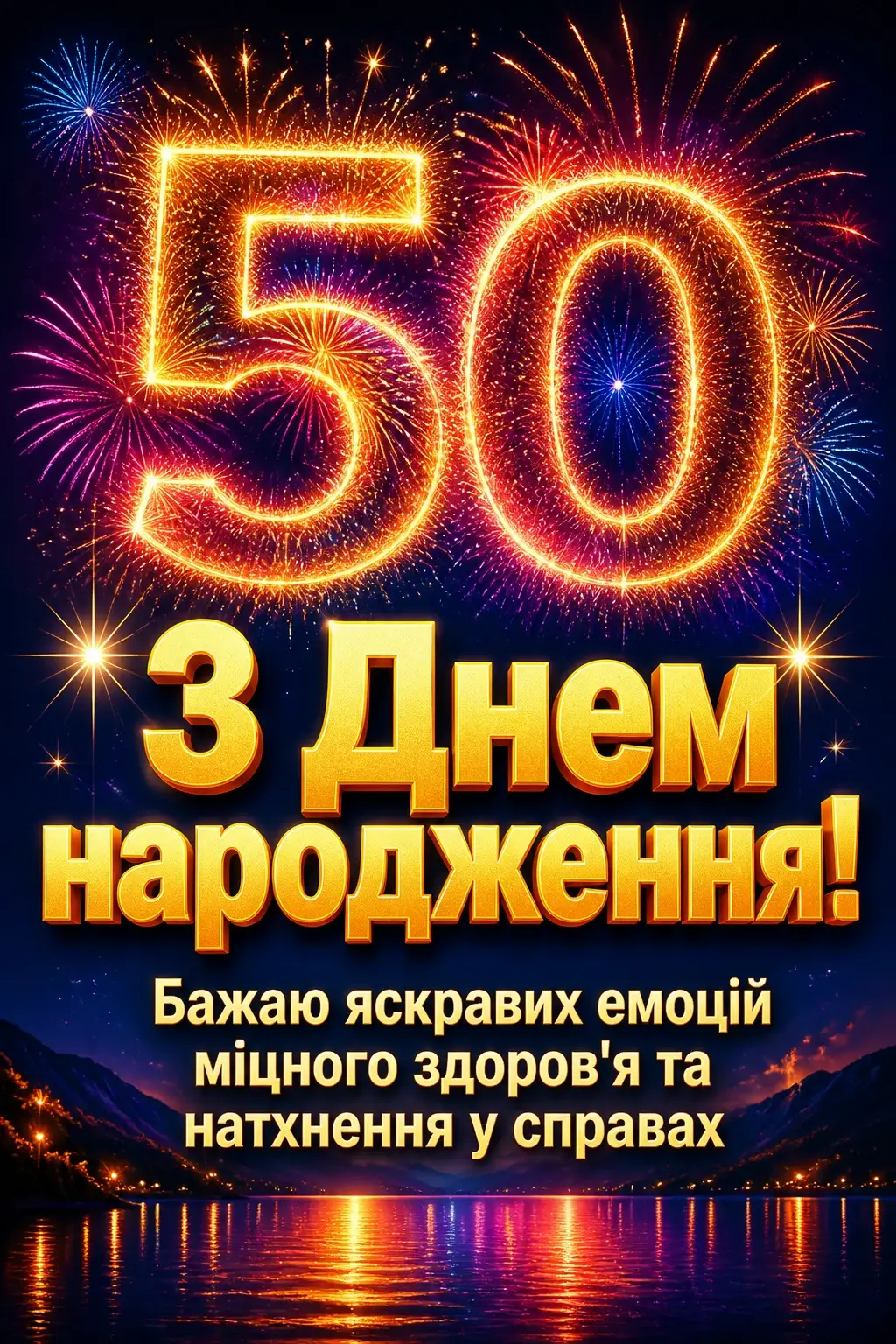 привітання з 50-річчям мужчині своїми словами