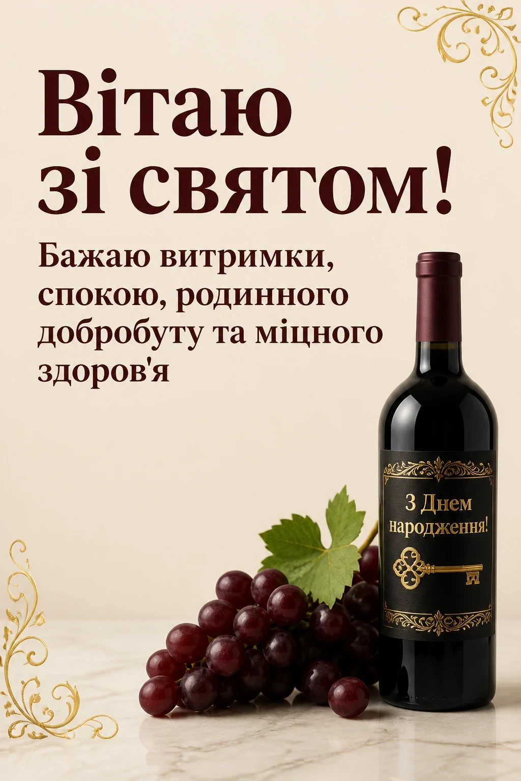 привітання хрещеного з днем народження