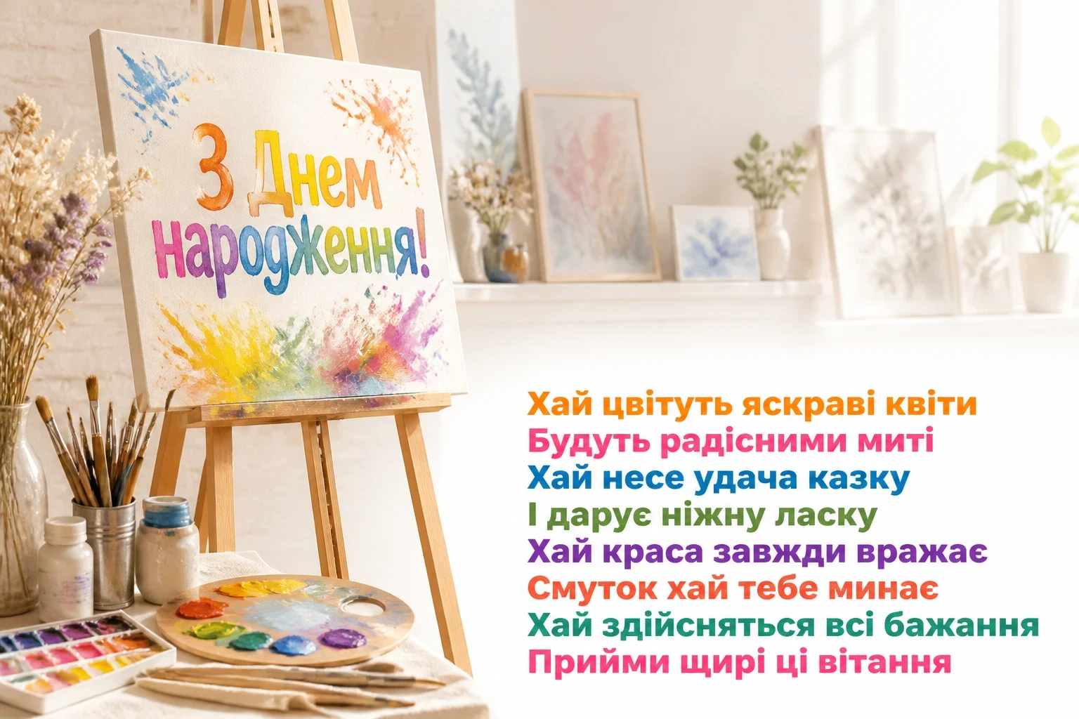 привітання з днем народження молодій дівчині