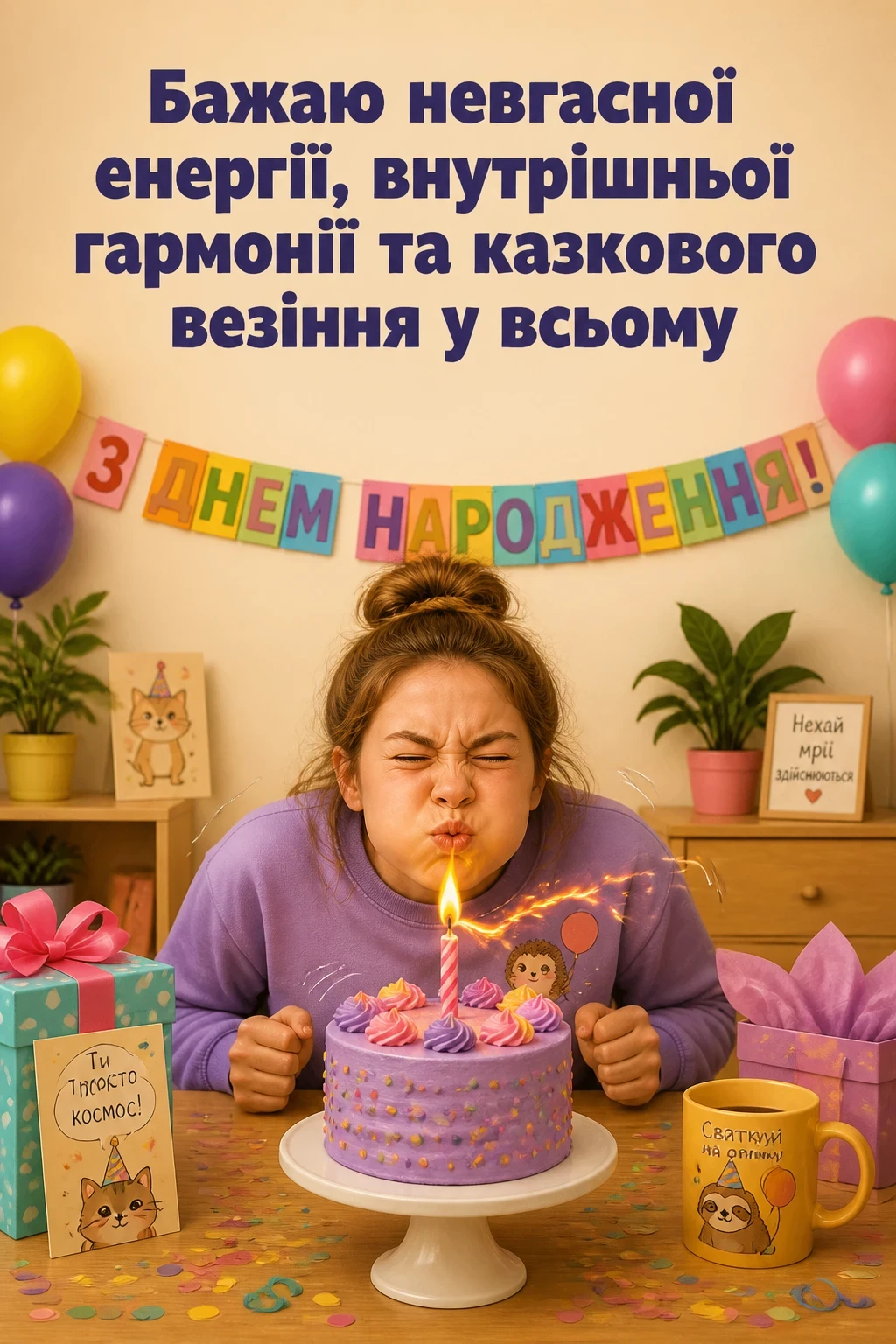 привітання з днем народження молодій дівчині