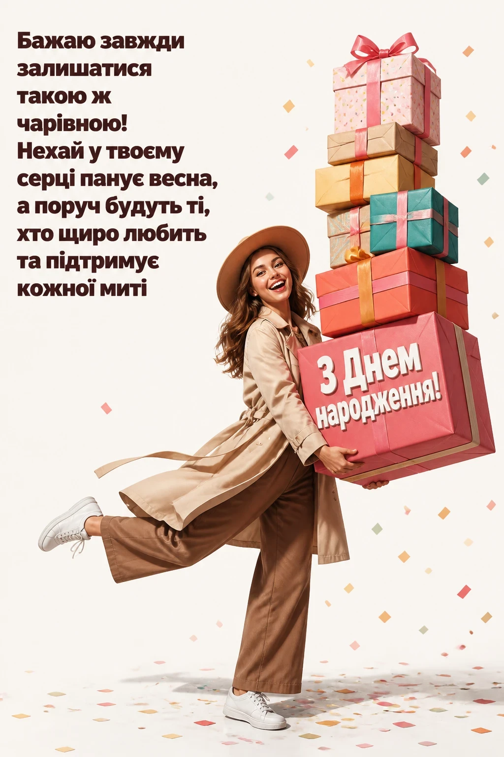 привітання з днем народження молодій дівчині
